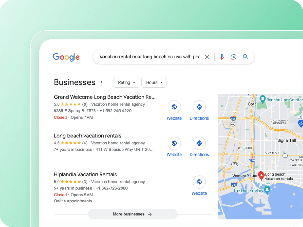 Google Vacation Rentals integration
