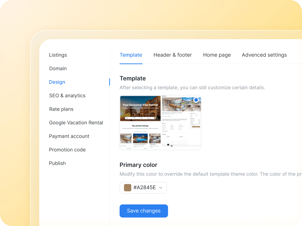 Customizable design interface