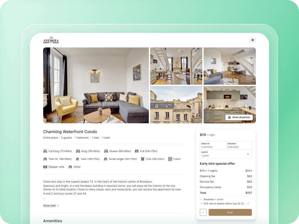 Guest booking experience