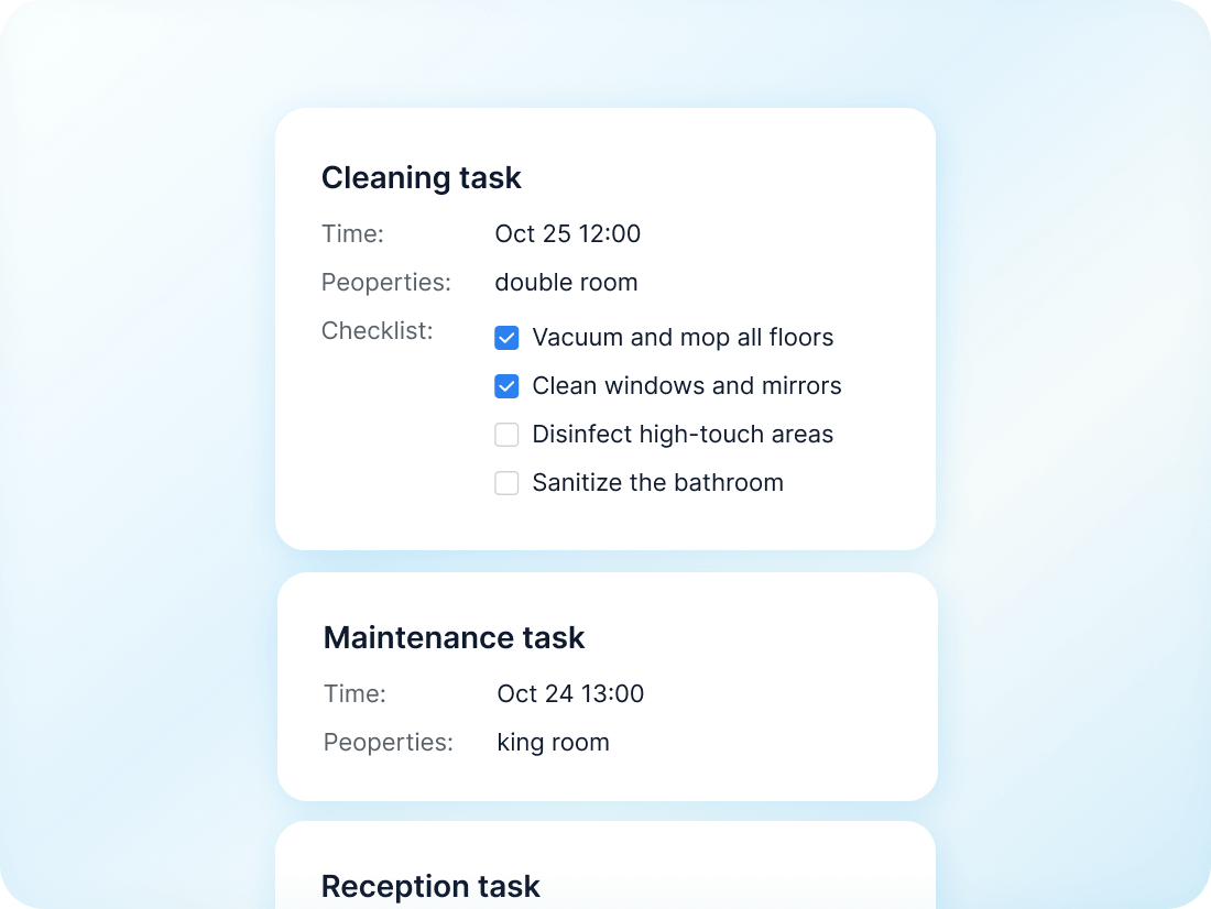 Task management interface
