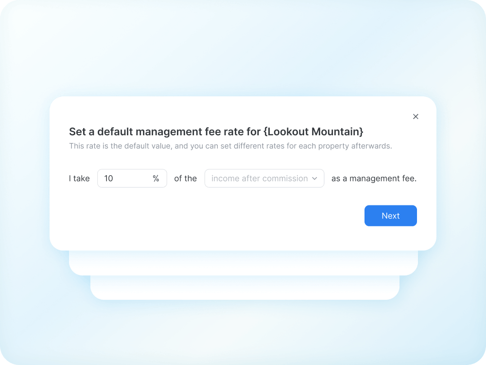 Property owner access interface