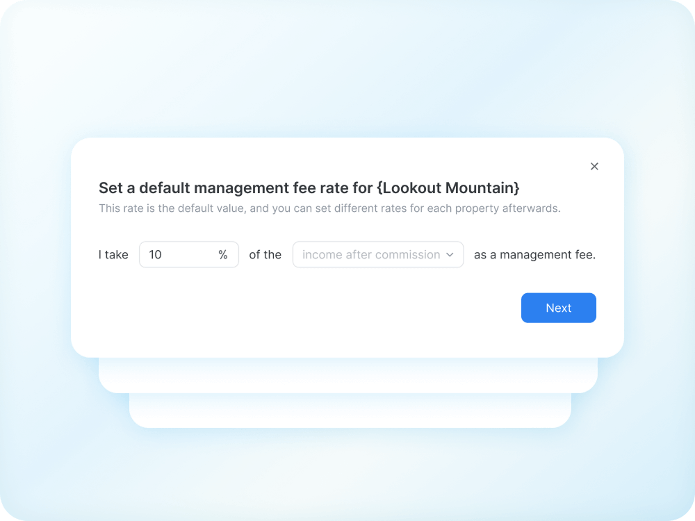 Owner reporting dashboard